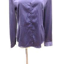 ロートレアモン LAUTREAMONT シャツ ブラウス スキッパーカラー 長袖 3 紫 パープル /YK レディース_画像3