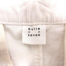 ビュルデサボン bulle de savon テーパードパンツ コーデュロイ ドット S 白 ホワイト /YK レディース_画像5