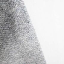 アディダス adidas 長袖 パーカー ジャケット XL 灰系 グレー ロゴ 文字 刺繍 ジップアップ 綿 コットン 裏起毛 レディース_画像5