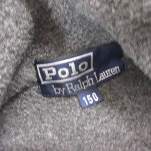 ポロ バイ ラルフローレン Polo by Ralph Lauren フリースベスト ジャケット ジップアップ ワンポイント チャコールグレー 150 キッズ レデ_画像4