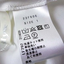 未使用品 チェスティ Chesty 23SS チュニック ペプラム ブラウス パフスリーブ 5分袖 ギャザー M 1 白 ホワイト タグ付 美品_画像7