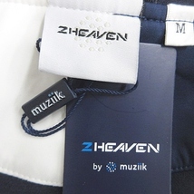 未使用品 ムジーク Muziik 2HEAVEN ジャケット ウインドブレーカ 限定生産 裏起毛 撥水 ジップアップ 防寒 ホワイト ネイビー 紺 白 M_画像3