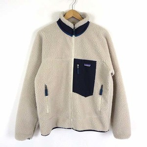 パタゴニア Patagonia Classic Retro-X Jacket クラシック レトロ エックス ボア ジャケット M アイボリー 紺 国内正規品 美品