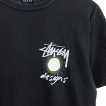 ステューシー STUSSY High Desert Pigment Tシャツ 半袖 スクリーンプリント ピグメントダイ ブラック ブラック 黒 S ■SM1 メンズ_画像4