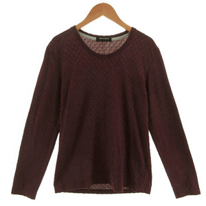  Boycott BOYCOTT T-shirt long sleeve long T cotton . made in Japan basket check dark red series 2 men's 