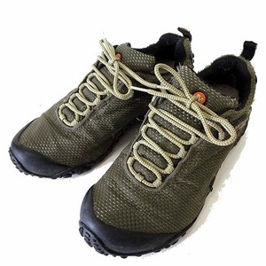 メレル MERRELL CHAMELEON II STORM continuum GORE-TEX トレッキングシューズ アウトドア くつ 靴 25.0cm オリーブ 黒 US 7