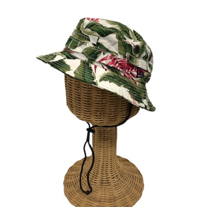  New Era NEW ERA hat bucket hat hat cord attaching cotton botanikaru pattern MEDIUM-LARGE white white green green red red Kids 