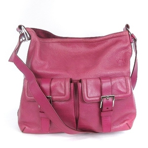  Hirofu HIROFU сумка на плечо наклонный .. кожаный ремень Logo розовый сумка женский 