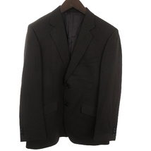 銀座グローバルスタイル スーツ テーラードジャケット 長袖 シングル パンツ スラックス ウール NMB21-1354 茶 ブラウン M位 ■SM1 メンズ_画像2