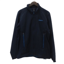 パタゴニア Patagonia ADZE JACKET ハイブリットジャケット ブルゾン ジップアップ スタンドカラー ロゴ刺繍 83450 紺 ネイビー M メンズ_画像1