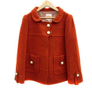  Minimum MINIMUM turn-down collar coat short plain wool 2 red red /YS1 #MO lady's 