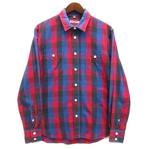 リーバイス Levi's MADE＆CRAFTED イタリア製 ブロックチェック シャツ 長袖 06555-0002 ブルー レッド 青 赤 1 メンズ