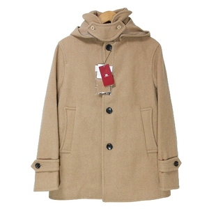  unused goods Urban Research URBAN RESEARCH 2way wool hood coat tag attaching M beige #GY01 X men's 