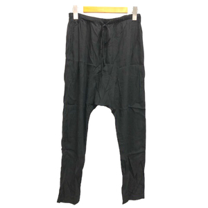 sisisisii pants sarouel pants silk plain thin XS black black lady's 