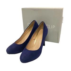 ope-k dot clip OPAQUE.CLIP pumps heel lame shoes plain 23.5 purple purple blue blue lady's 