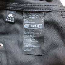 ジースターロウ G-Star RAW 美品 デニムパンツ GS-01 立体裁断 スキニー ストレッチ ジップフライ W26 L32 黒 ブラック X レディース_画像9