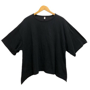 ゼロエイトサーカス 08SIRCUS トップス Tシャツ クルーネック ストレッチ 綿 無地 半袖 1 グレー レディース