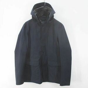 ヘルノ HERNO GA016UL GORE-TEX マウンテンパーカー ジャケット 46 ネイビー 紺系 ダブルジップ スナップボタン フード メンズ