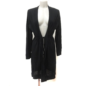  Untitled UNTITLED long cardigan cut and sewn long sleeve 2 black black /YI lady's 