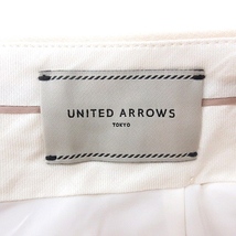 ユナイテッドアローズ UNITED ARROWS テーパードパンツ スラックス ウール 36 白 アイボリー /MN レディース_画像5