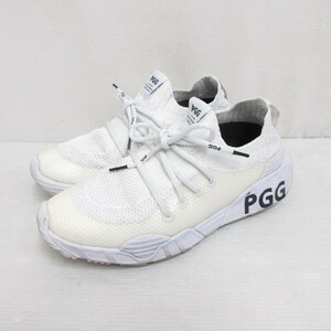 パーリーゲイツ PEARLY GATES PGG スパイクレス ゴルフ シューズ スニーカー 23.5cm 白 ホワイト 268-1292902 靴 ローカット レディース