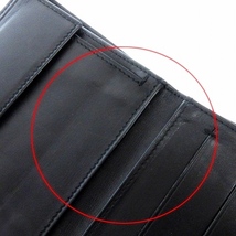 エステーデュポン S.T.DUPONT 財布 二つ折り コンパクト レザー ロゴ プレート 黒 ブラック ウォレット ■SM1 メンズ_画像7