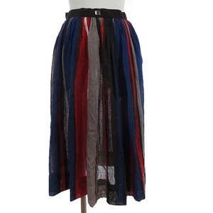 ita задний Italiya длинная юбка gya The -sia-linen. полоса многоцветный 7 S ранг #GY31 женский 