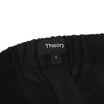 セオリー theory パンツ スリム ウエストゴム 起毛 ウール混 ブラック 黒 0 メンズ レディース_画像8
