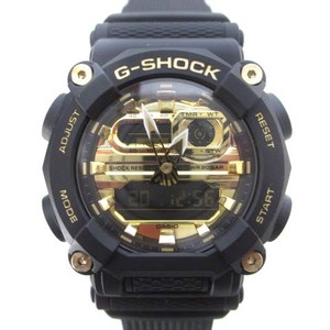 カシオジーショック CASIO G-SHOCK GA-900AG 腕時計 アナデジ クォーツ 10角ベゼル ゴールド文字盤 ブラック 黒 メンズ