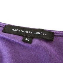 マッキントッシュ ロンドン MACKINTOSH LONDON カットソー チュニック ストレッチ 半袖 ドレープ L 40 ラベンダー色 美品_画像5