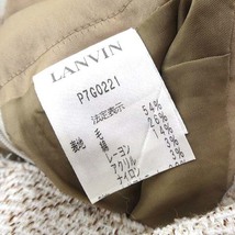 ランバン LANVIN コレクション COLLECTION スカート ツイード フレア マーメイド ひざ丈 M 38 オフ白 アイボリー ライトベージュ 茶_画像5