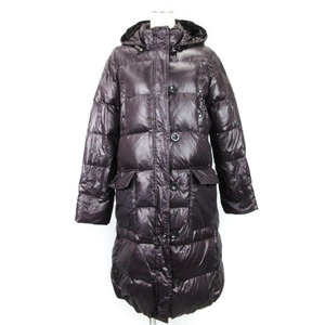  Gap GAP down coat hood purple L 240220E outer #GY31 lady's 