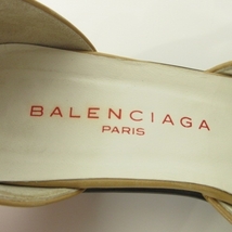 バレンシアガ BALENCIAGA ハラコパンプス セパレート スクエアトゥ ストラップ 35 23cm相当 ベージュ IBO47 レディース_画像5