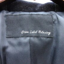 グリーンレーベルリラクシング ユナイテッドアローズ green label relaxing ダッフルコート ロング 総裏地 ウール 36 紺 ネイビー /AU_画像6