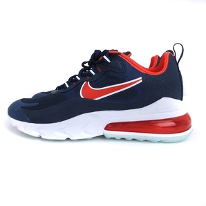 未使用品 ナイキ NIKE AIRMAX 270 REACT エアマックス スニーカー ローカット CT1280-400 紺 ネイビー 26.5cm US8.5 ■SM1 メンズの画像2