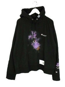 ミハラヤスヒロ MIHARA YASUHIRO 23SS printed hoodie 2 A10HD722 プリンテッド フーディー 2 パーカー 46 ブラック