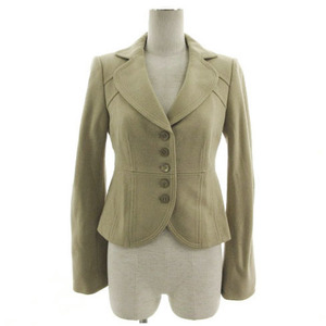  Fragile FRAGILE jacket tailored color circle collar cropped pants height 5B beige group 38 lady's 