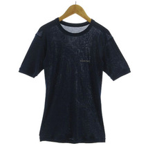 モンベル Montbell ジオライン L.W.Tシャツ 1107300 半袖 ロゴ刺繍 ネイビー 紺 M メンズ_画像1