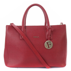 フルラ FURLA ハンドバッグ トートバッグ ショルダーバッグ 2way ロゴ 赤 レッド /SR21