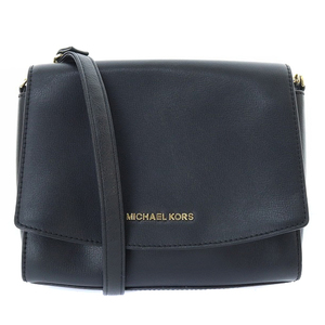 マイケルコース MICHAEL KORS ショルダーバッグ レザー ロゴ 黒 ブラック 35S9GE0C3L /SR12 レディース