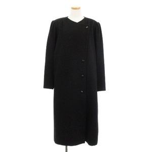  Ungaro UNGARO no color coat long gya The - cashmere 100% black black 9R outer #GY31 lady's 