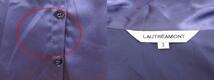 ロートレアモン LAUTREAMONT シャツ ブラウス スキッパーカラー 長袖 3 紫 パープル /YK レディース_画像5