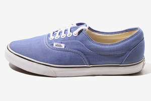 26.5cm VANS バンズ オーセンティック キャンバス スニーカー US8.5 BLUE ブルー TB8C /◆ メンズ