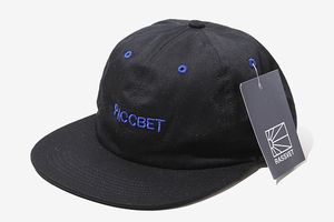 未使用品 PACCBET ラスベート 6-Panel Paccbet Cap 6パネル キャップ 帽子 F BLACK ブラック PACC12K007 USA製 /● メンズ
