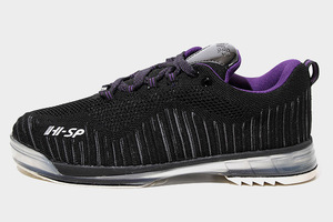 27cm HI-SP HI-SPORTS ハイスポーツ BOWLING SHOES ボウリングシューズ BLACK PURPLE ブラック パープル TPU-1380 /◆ メンズ