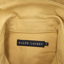ラルフローレン RALPH LAUREN ベルト付き ワークジャケット ラムレザー 9 ベージュ /MY ■OS レディース_画像3