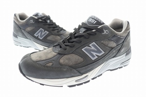  New balance NEW BALANCE M991NDG MADE IN ENGLAND спортивные туфли 28 D MEDIUM уголь ^# 231119 мужской 