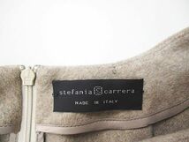 ステファニア カレラ stefania carrera フレンチスリーブ チュニック 40 茶系 ブラウン Vネック 毛 ウール カシミヤ レディース_画像3