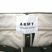 未使用品 アッパーハイツ upper hights ARMY ツヤあり ロールアップ ベイカーパンツ オリーブ 23 レディース_画像3