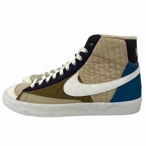 ナイキ NIKE BLAZER MID '77 LX NN PATCHWORK QUILT DD8024-200 ブレーザー ミッド スニーカー ベージュ ブルー US10 28cm IBO39 メンズ